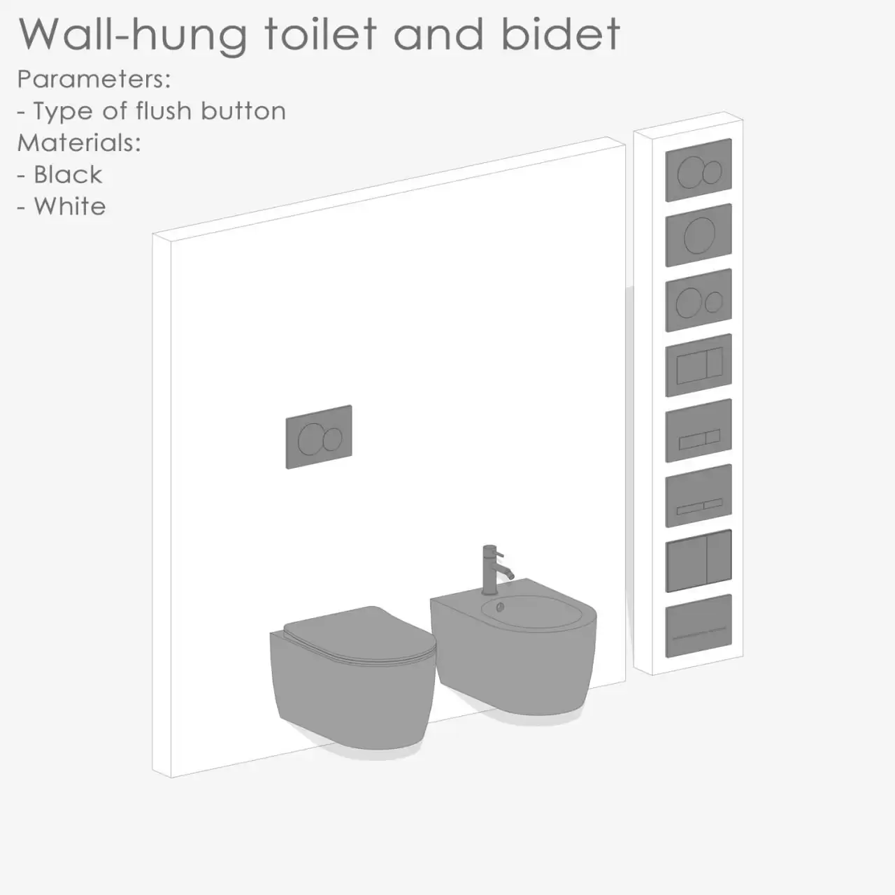 202311001 Wall Hung_toilet_and_bidet